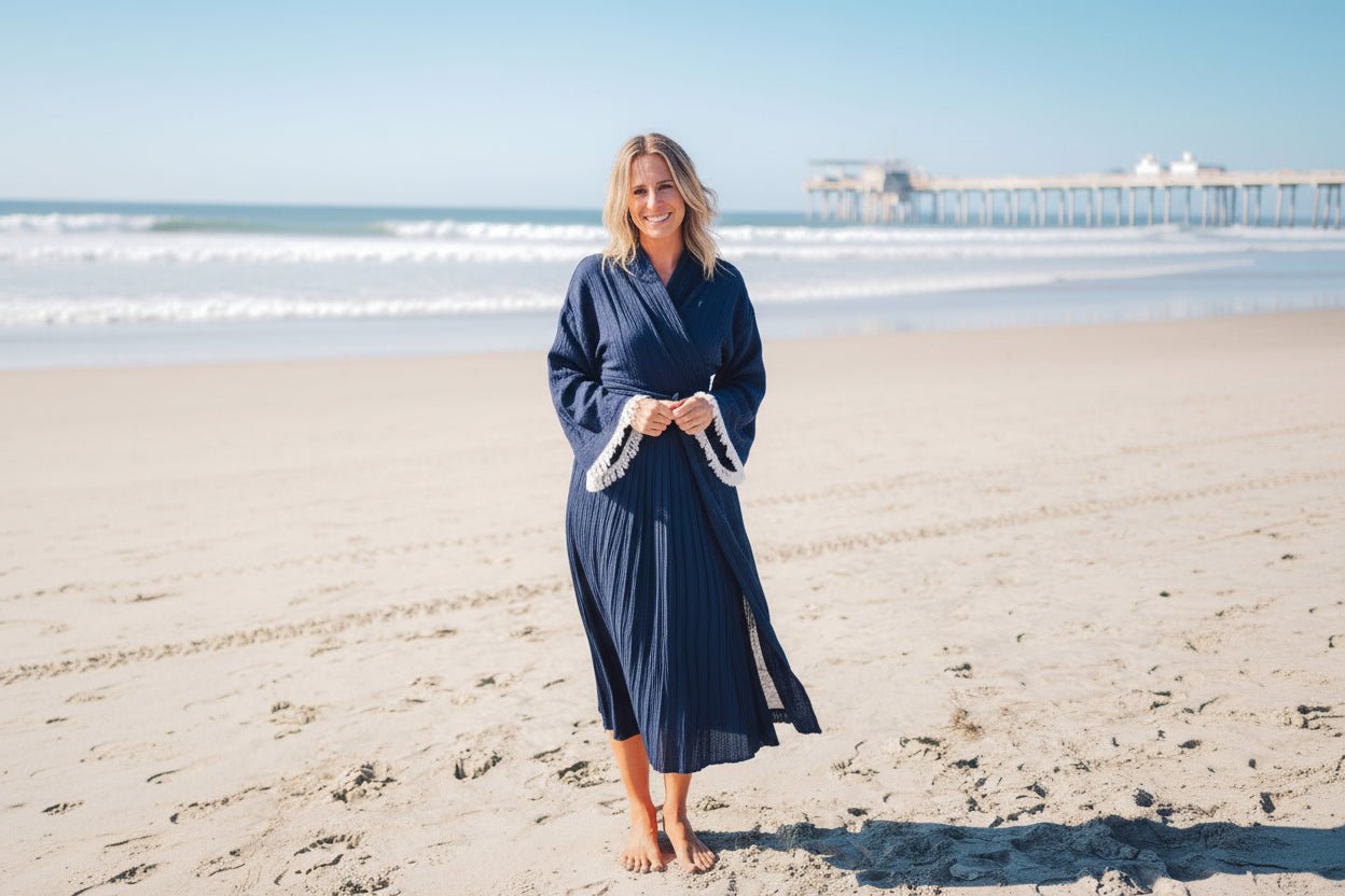 The Celeste Kimono Robe - Saunders Fashion