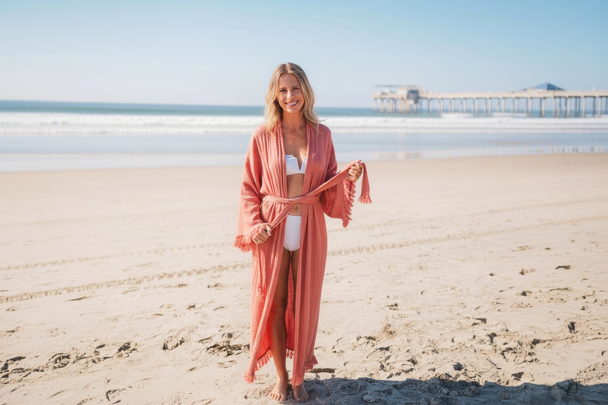 The Celeste Kimono Robe - Saunders Fashion