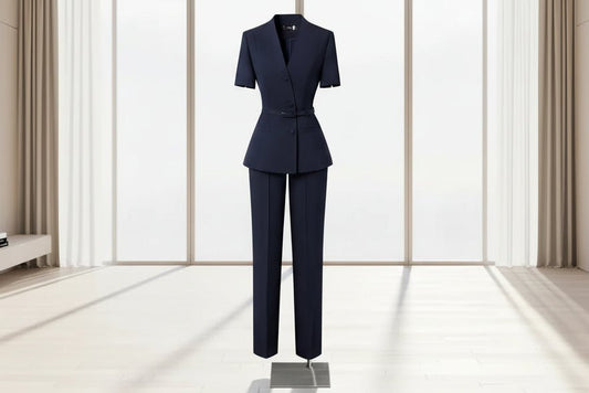 Genevieve Summer Professional Suit (2 - Piece Set) - Saunders Fashion