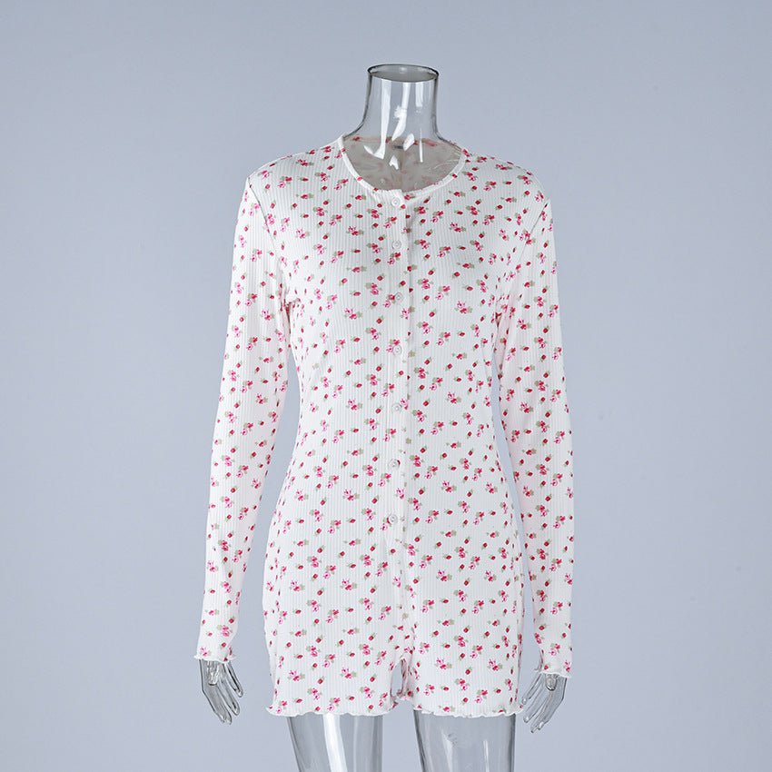 Vintage Charm Hemstitched Ruffle Bodysuit - Saunders Fashion