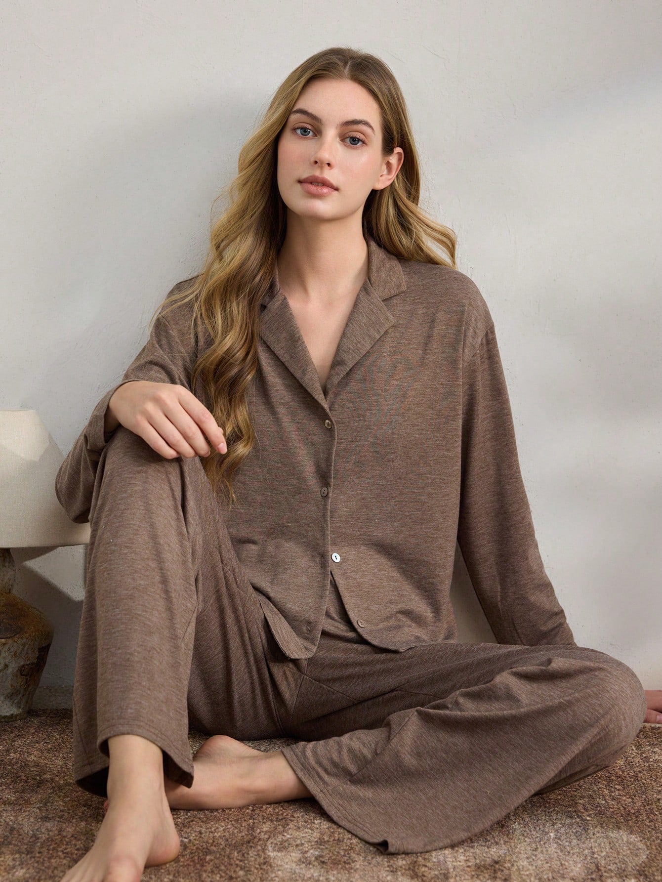 Cozy Retreat 3 - Piece Cardigan Pajama Set - Saunders Fashion