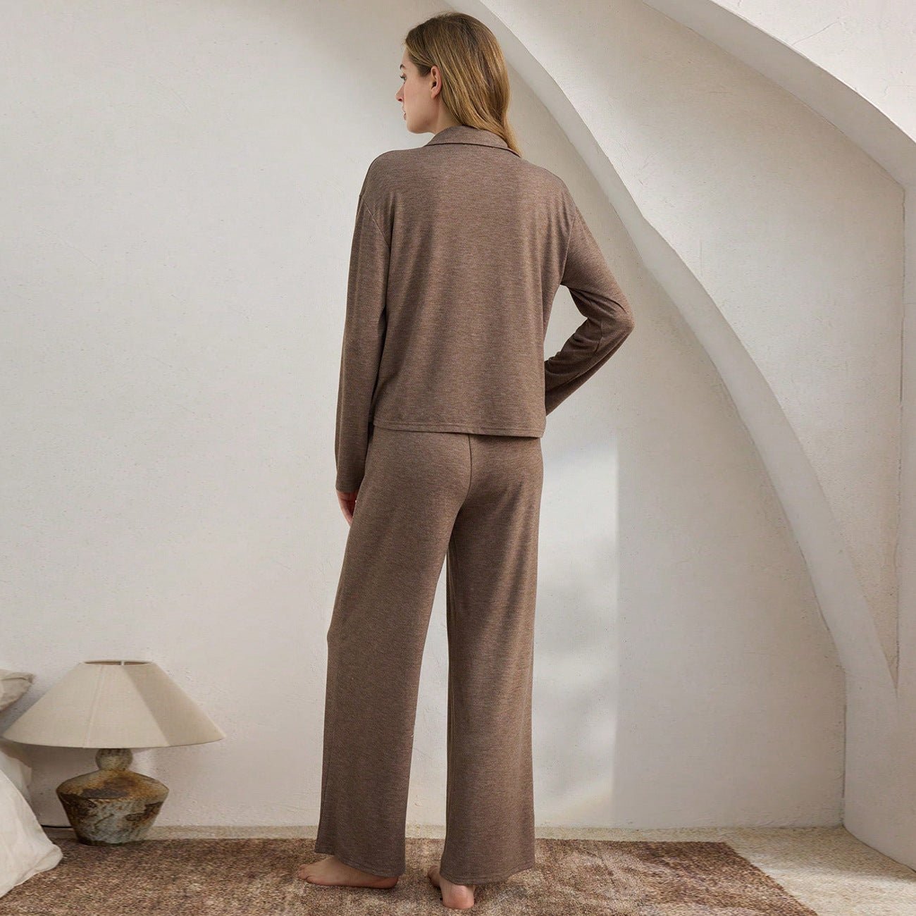 Cozy Retreat 3 - Piece Cardigan Pajama Set - Saunders Fashion
