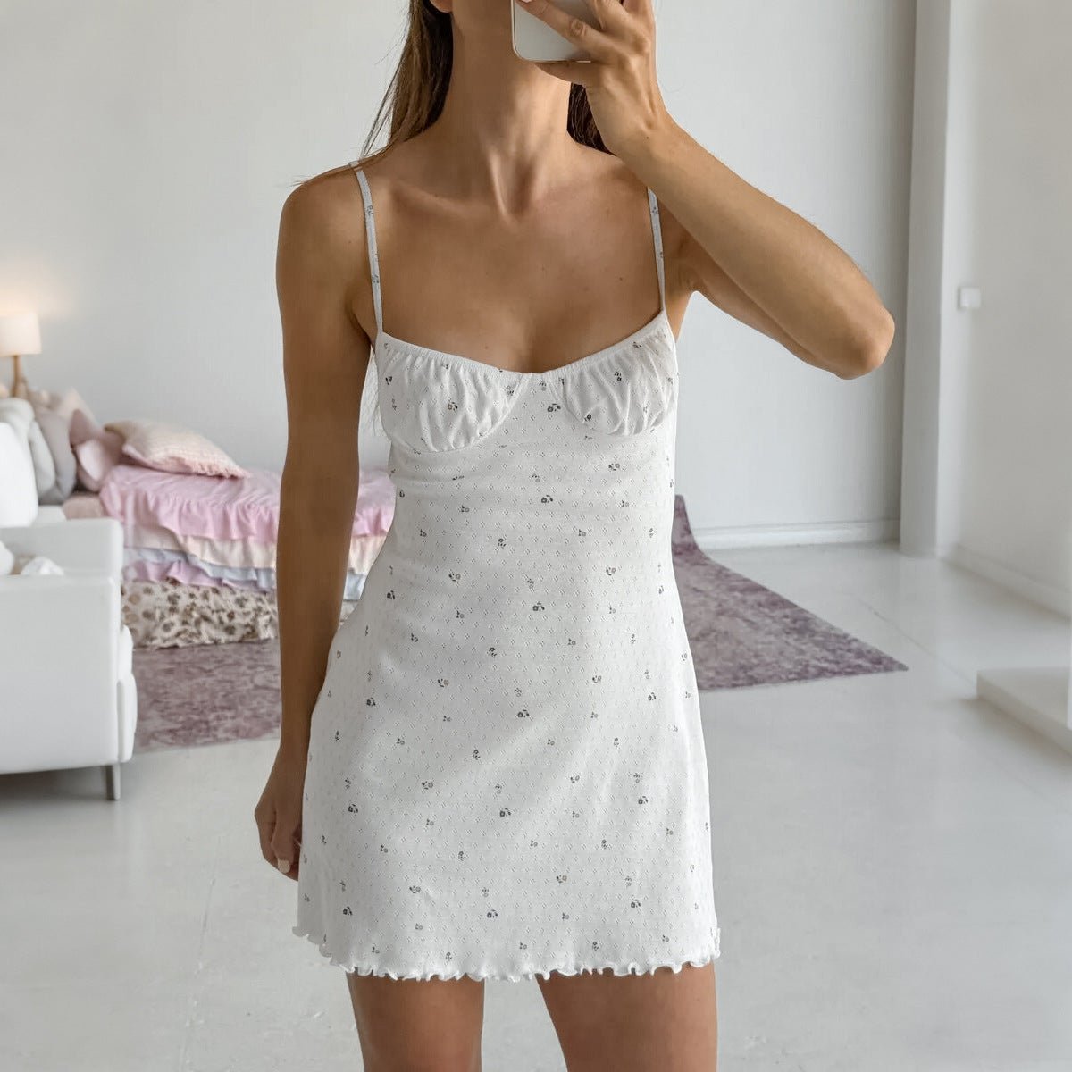 Midnight Lace Dreams Cami Nightdress - Saunders Fashion