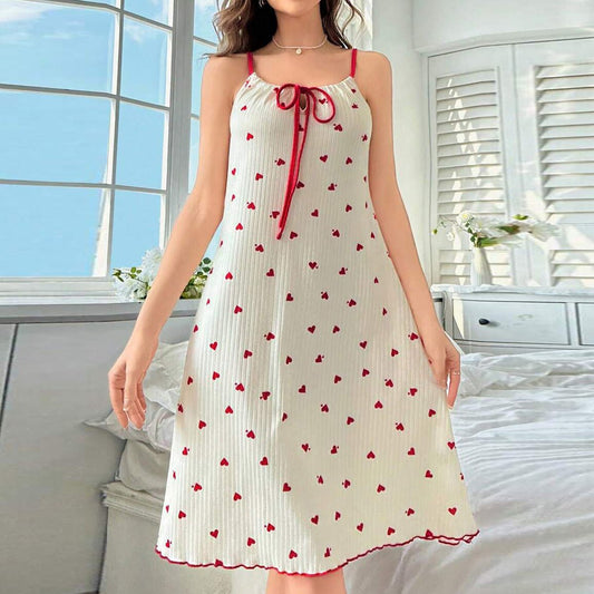 Sweetheart Lace - Up Cami Slip Dress - Saunders Fashion