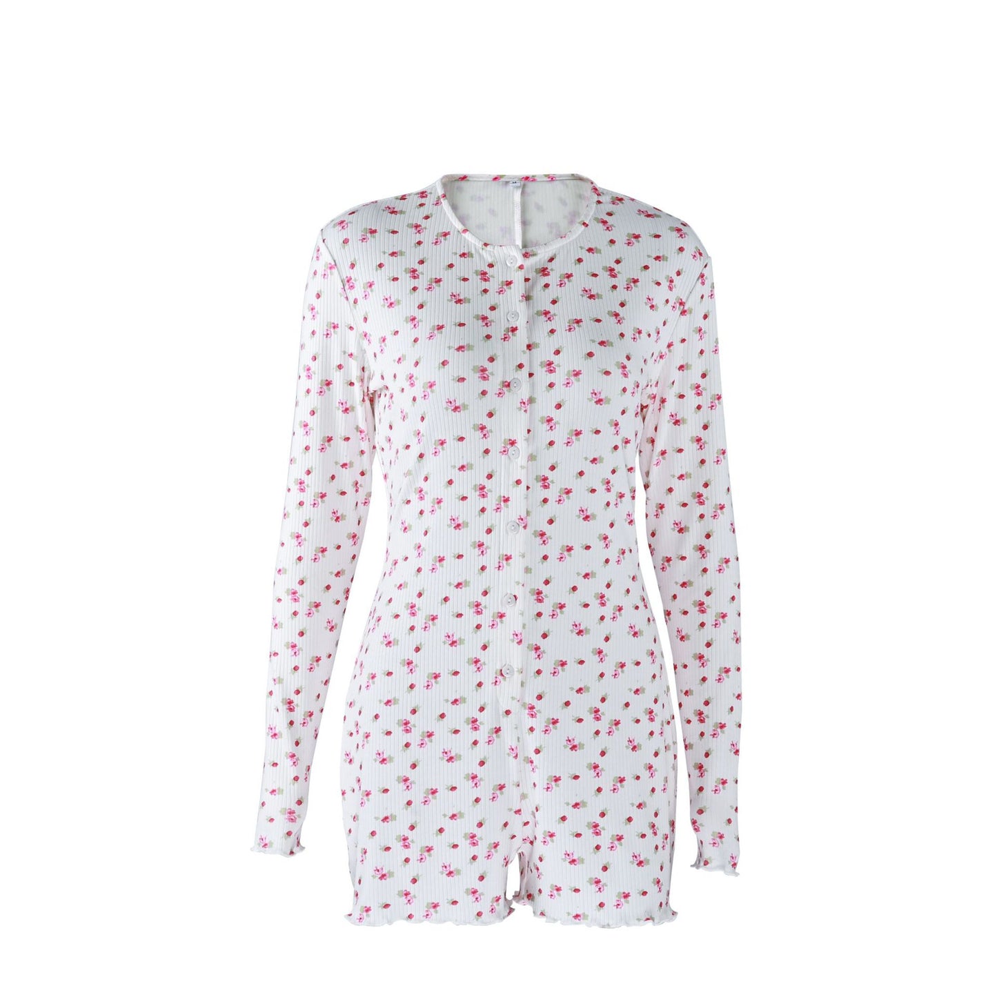Vintage Charm Hemstitched Ruffle Bodysuit - Saunders Fashion