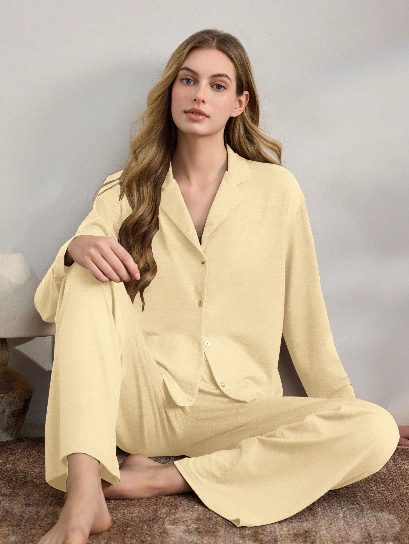 Cozy Retreat 3 - Piece Cardigan Pajama Set - Saunders Fashion