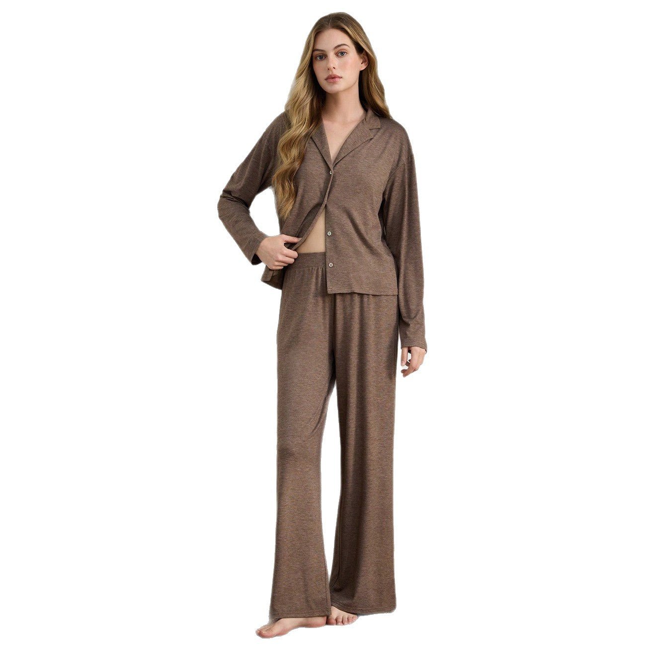 Cozy Retreat 3 - Piece Cardigan Pajama Set - Saunders Fashion