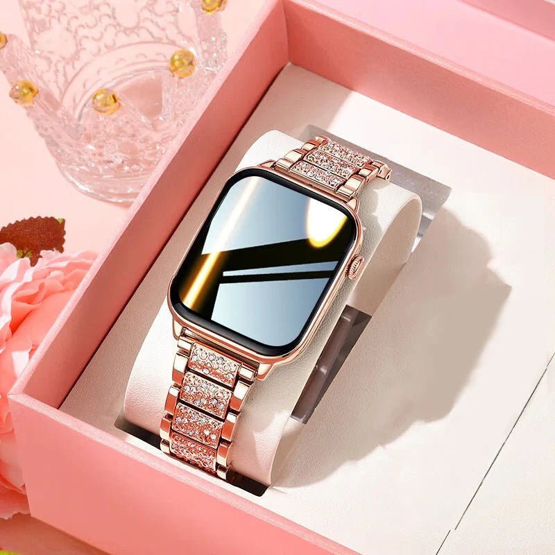 ChicTime H11S Fashion Bluetooth Smart Watch - Diamond Steel Belt Edition - Saunders Fashion